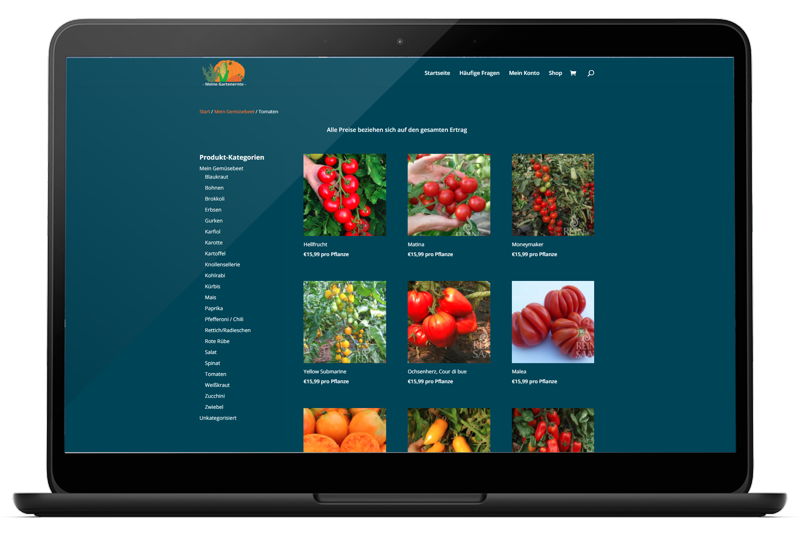 Onlineshop von "Meine Gartenernte"